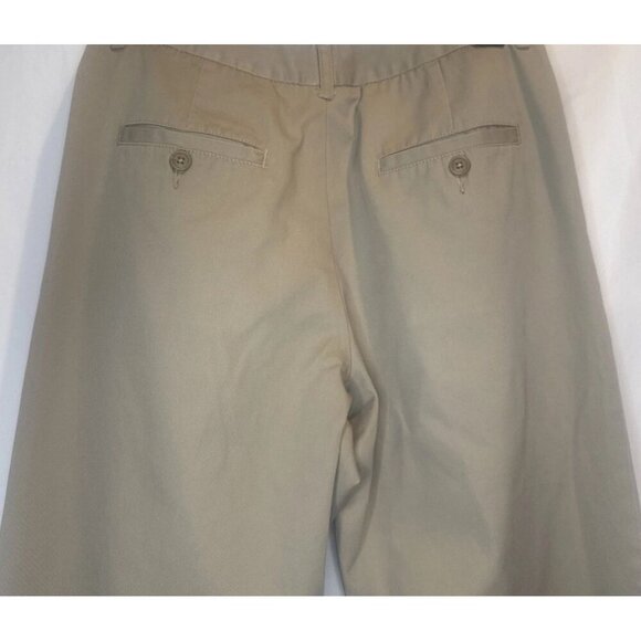 Lands End Women’s Pleated Front Khaki Tan Trouser Pants Size 6 Classic Pockets - Picture 6 of 12